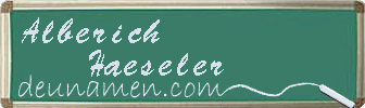 Alberich Haeseler Visitenkarte
